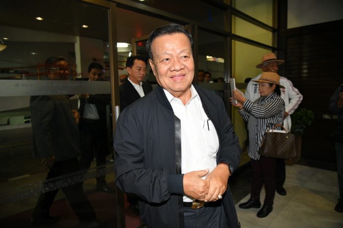 Pheu Thai caretaker leader Viroj Pao-in was reappointed to his role Sunday. Pheu Thai caretaker leader Viroj Pao-in was reappointed to his role Sunday.