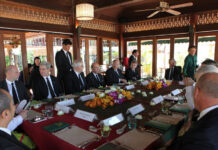 Thai Law: Foreigners Need Business Visas to Attend Meetings US Commerce Secretary Wilbur Ross, seated fifth from left, chairs a 2017 meeting in Bangkok. Photo: U.S. Embassy Bangkok