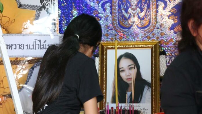 Chorlada Tarawan’s family mourns Nov. 13 at her home in Khon Kaen. Chorlada Tarawan’s family mourns Nov. 13 at her home in Khon Kaen.