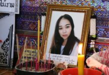 Hospital Says Acid-Burn Victim Only Scalded With Hot Water Chorladda Tarawan’s family mourns Tuesday in Khon Kaen, where her body has been taken for funerary rites.