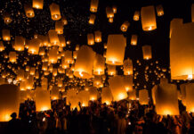 Chiang Mai Cancels Flights so Sky Lanterns Don’t Hit Planes People release sky lanterns during the 2012 Yi Peng festival in Chiang Mai. Photo: John Shedrick / Flickr