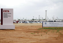 US Sued for $60 Million After Infant in Detention Later Died Signs are seen in 2015 at the entrance to the South Texas Family Residential Center in Dilley, Texas. Photo: Eric Gay / Associated Press