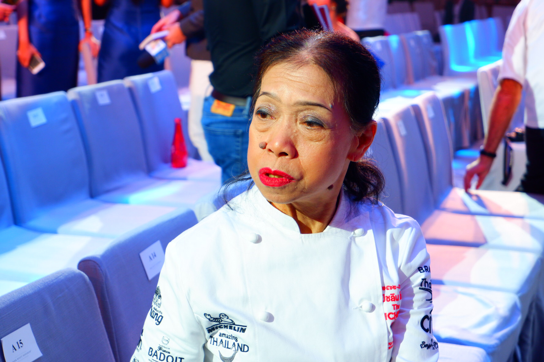Supinya Junsuta, of “Jay Fay,” the only street food stall to get a Michelin star, talks about retaining said star on Wednesday.