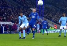 Leicester to Play Man City in League Cup Quarterfinals Leicester City play Manchester City in 2017. Image: Kinry Double / YouTube