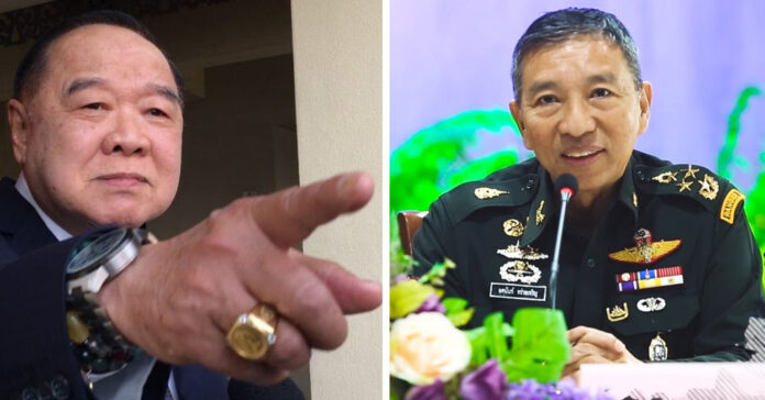 File photos of Gen. Prawit Wongsuwan, left, and Gen. Yosanant Raicharoen, right.