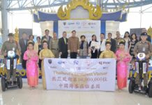 Thailand Welcomes 10 Millionth Chinese Tourist as Arrivals Fall