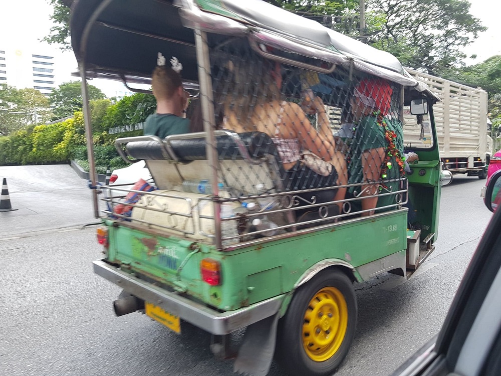 Participants make their way to Hanrahans in Bangkok.