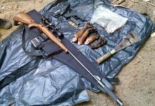 Bearcat Poaching Case Handed to Prosecutors A machete and hunting gear discovered along with four bearcat paws Oct. 7 at Sai Yok National Park, Kanchanaburi province.