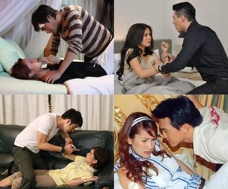 Rape scenes in Thai soap operas.