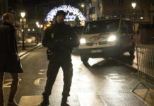 5 Detained as France Hunts Xmas Market Shooting Suspect Emergency services patrol Tuesday at the center of the city of Strasbourg following a shooting, eastern France. Photo: Jean-Francois Badias / Associated Press