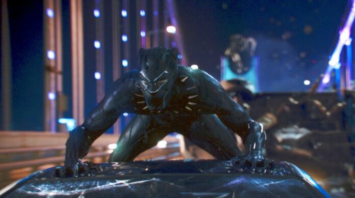 This image released by Disney shows a scene from Marvel Studios'