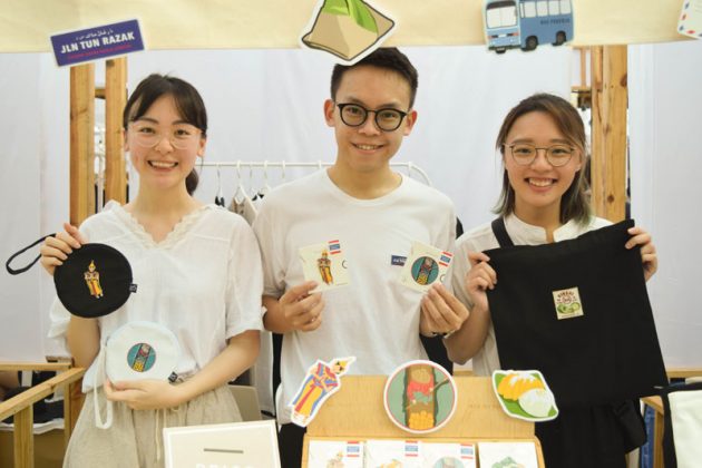 From left, Salang Design’s Teh Deryin, Tan Wei How and Chia Jiun Pheng.