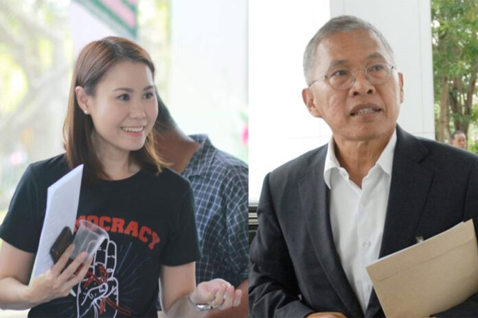 Left: Nuttaa Mahattana. Right: Watana Muangsook. Left: Nuttaa Mahattana. Right: Watana Muangsook.
