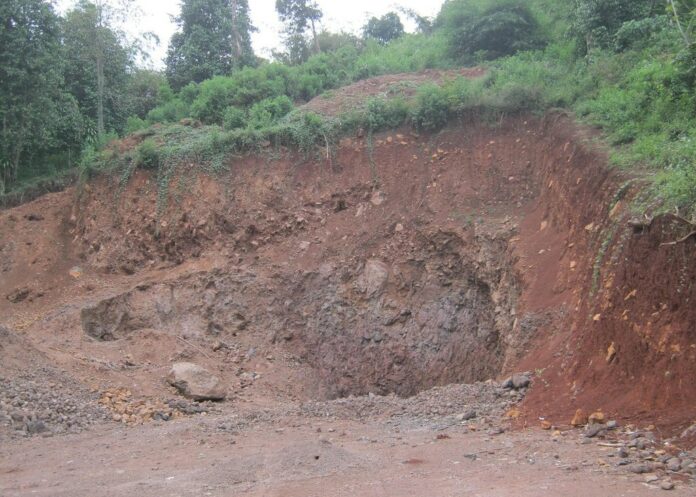 A landslide in 2014 in West Java, Indonesia. Photo: Devitapra / Wikimedia Commons