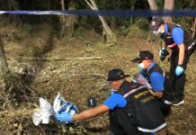 Korean Accused of Dismembering Compatriot in Rayong Police investigate a crime scene Monday where a dismembered body, later identified as a South Korean man, was found in Rayong province.