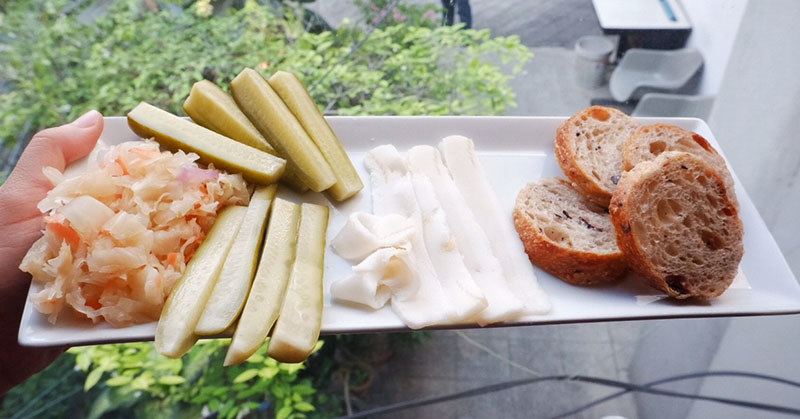 A dish of zakuski, or appetizers.