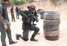 Special Police Unit Rebranded as King’s Guard A file photo of police commandos training in March 2018.