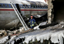 Cargo Plane Crash in Iran Kills 15, Leaves 1 Survivor An Iranian rescue works Monday at the site of a Boeing 707 cargo plane crash, at Fath Airport about 40 kilometers (25 miles) west of Tehran, Iran. Photo: Hasan Shirvani / Associated Press