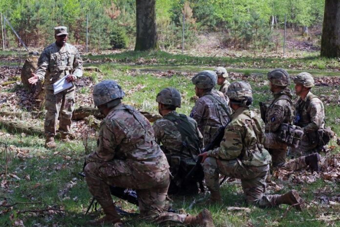 American and British soldiers train in April in Germany. Photo: US Army American and British soldiers train in April in Germany. Photo: US Army