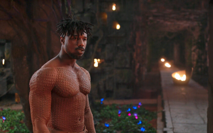 Michael B. Jordan in a scene from Marvel Studios' 'Black Panther,' which was nominated for Best Picture. Photo: Marvel Studios-Disney via AP