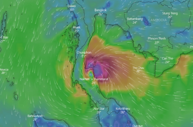 South Warned of First Tropical Storm Since 1962 Disaster Image: Windy