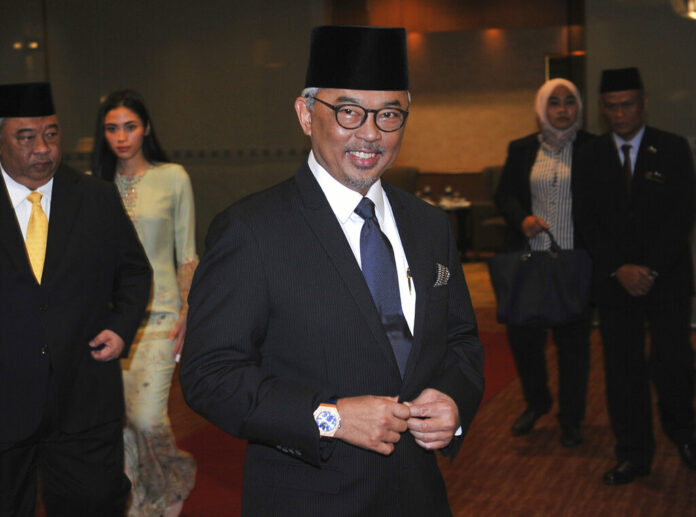 Pahang state Crown Prince Tengku Abdullah arrives for a private event Friday at a hotel in Kuala Lumpur. Photo: Associated Press