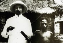 Belgian PM Criticizes UN Report on Racism in Belgium A male missionary from the Congo Balolo Mission holds the arm of a Congolese man in the Congo Free State. Photo: Wikimedia Commons