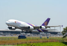 Airbus to Stop Making Struggling A380 Superjumbo in 2021 A Thai Airways Airbus 380 takes off in 2015. Photo: Masakatsu Ukon / Flickr