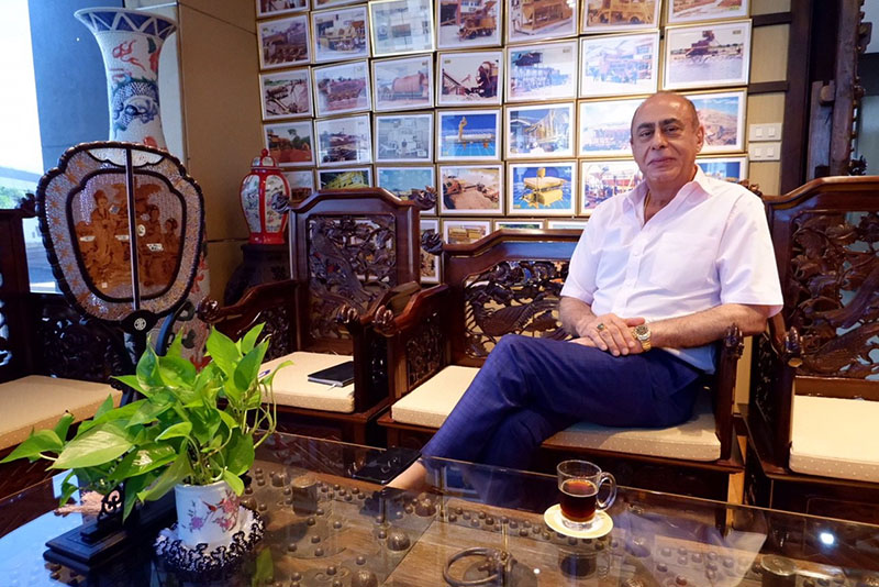 Fillip Sharifi at his Dove Group offices.