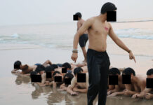Freshmen Stripped to Undies on SOTUS Beach Trip Photo: Anti Sotus / Facebook