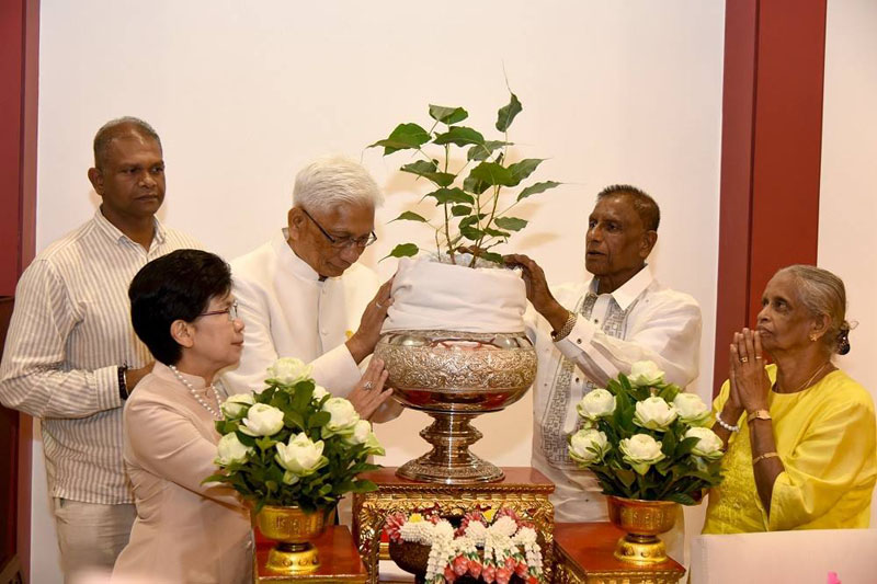 A sacred Bodhi tree sapling from Sri Lanka arrives Monday in Bangkok for the coronation of King Vajiralongkorn in three months.
