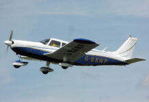 Troopers: Teen Arrested for Taking Control of Alaska Flight A Piper PA-32-300 Cherokee Six at Kemble Airfield, Gloucestershire, England. Photo: Adrian Pingstone / Wikimedia Commons