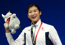 Japanese Swimming Star Rikako Ikee Diagnosed With Leukemia Japan's Rikako Ikee poses on the podium after winning the women's 100m freestyle final during the swimming competition at the 18th Asian Games in 2018 in Jakarta, Indonesia. Photo: Bernat Armangue / Associated Press