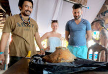 Samui Bar Owner May Have Found Valuable Sperm Whale Puke Boonyos Tala-upara, left, smiles Wednesday at a lump of what could be ambergris on Koh Samui.