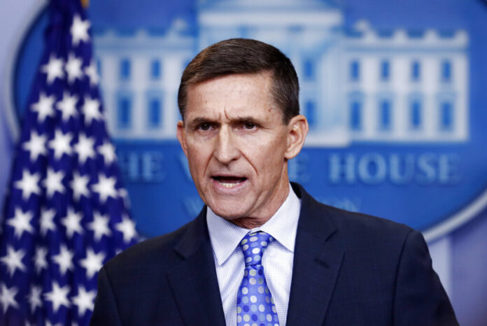 National Security Adviser Michael Flynn speaks at a daily news briefing on Feb. 1, 2017, at the White House, in Washington. Photo: Carolyn Kaster