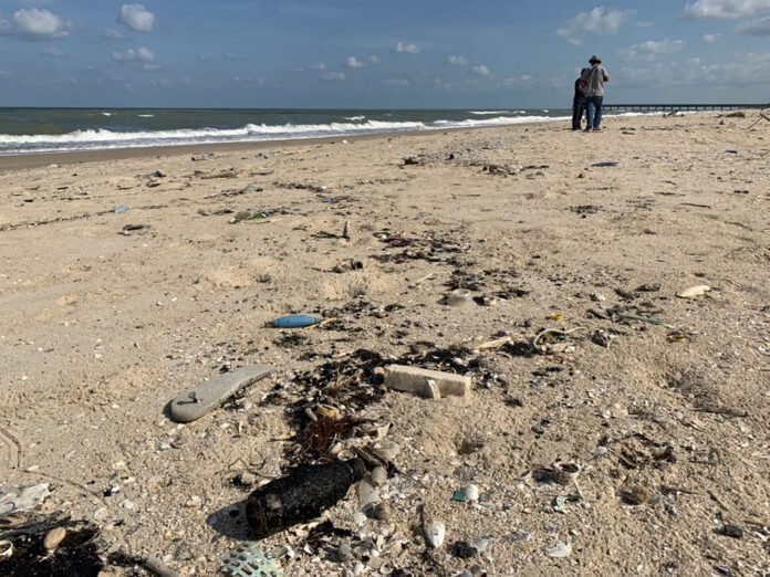 Na Saton Beach in Nakhon Si Thammarat as of Tuesday. Na Saton Beach in Nakhon Si Thammarat as of Tuesday.