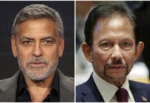 George Clooney Calls For Boycott of Hotels Over Brunei’s Anti-Gay Law This combination of file photos shows George Clooney in Pasadena, Calif., on Feb. 11, 2019, left, and Brunei's Sultan Hassanal Bolkiah in Brussels on Oct. 18, 2018. Photo: Willy Sanjuan and Francisco Seco / Associated Press