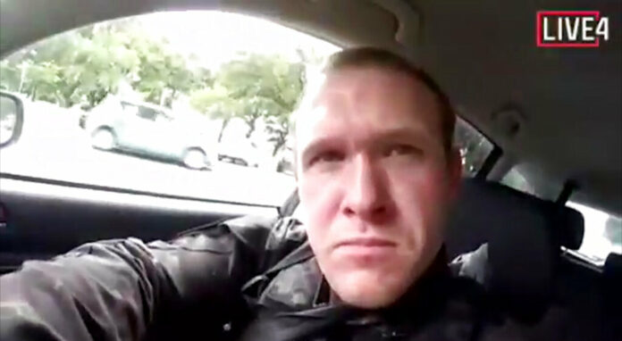 This frame from video that was livestreamed Friday, March 15, 2019, shows a gunman, who used the name Brenton Tarrant on social media, in a car before the mosque shootings in Christchurch, New Zealand.