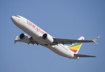 US Setting Up Expert Panel to Review FAA, Boeing An Ethiopian Boeing 737 Max 8 takes off in February from Ben Gurion Airport in Tel Aviv, Israel. Photo: LLBG Spotter / Wikimedia Commons
