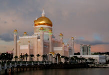 Amnesty Slams Brunei’s New ‘Vicious’ Islamic Criminal Laws A file photo of the Omar Ali Saifuddien Mosque in Bandar Seri Begawan, the capital of Brunei. Photo: Bernard Spragg / Flickr