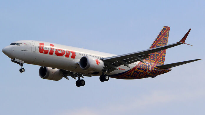 A Lion Air B737 Max 8 seen landing in September. Photo: Bathara Sakti / Flickr