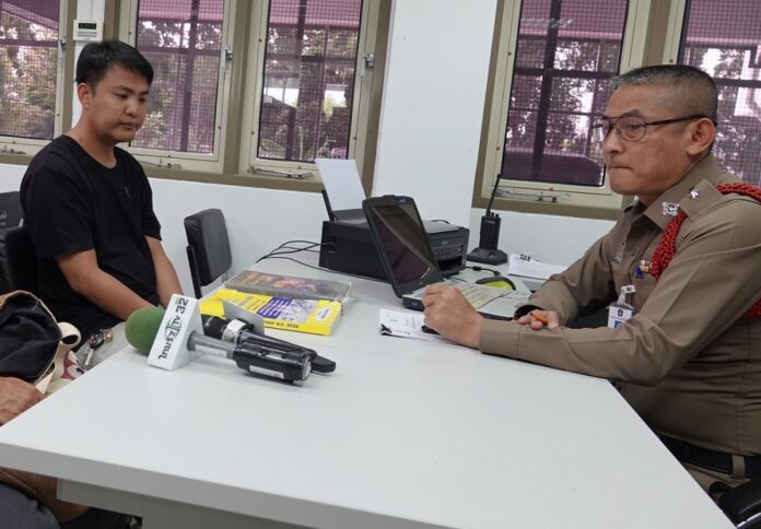 Supachok Singkhon at Rangsit Police Station