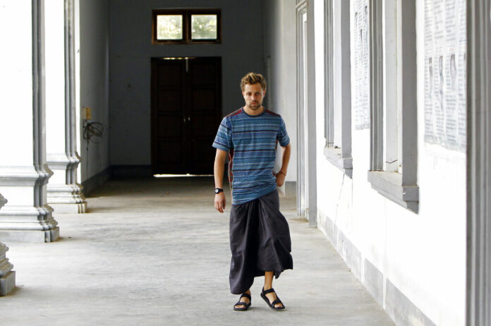 French national Arthur Desclaux is seen at the immigration office Wednesday, March 6, 2019, in Naypyitaw, Myanmar. Photo: Aung Shine Oo / Associated Press French national Arthur Desclaux is seen at the immigration office Wednesday, March 6, 2019, in Naypyitaw, Myanmar. Photo: Aung Shine Oo / Associated Press