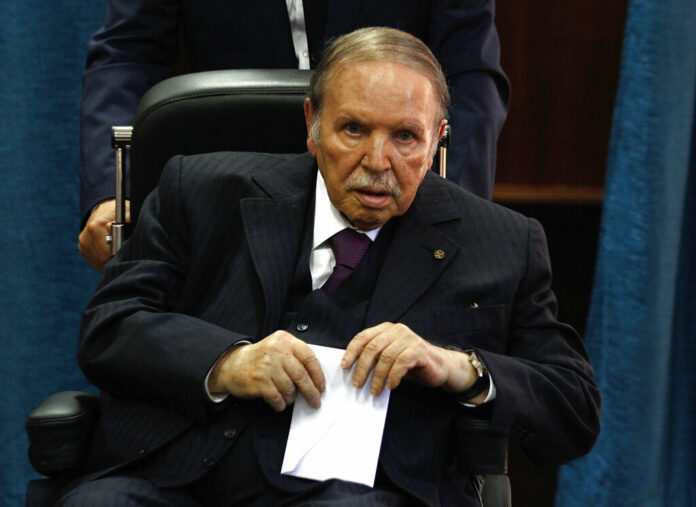 Algerian President Abdelaziz Bouteflika prepares to vote in 2017 in Algiers, Algeria. Photo: Sidali Djarboub / Associated Press Algerian President Abdelaziz Bouteflika prepares to vote in 2017 in Algiers, Algeria. Photo: Sidali Djarboub / Associated Press