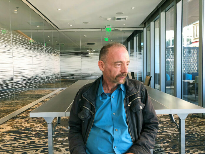 Timothy Ray Brown, the first person to be cured of HIV infection, poses for a photograph Monday in Seattle. Photo: Manuel Valdes / Associated Press Timothy Ray Brown, the first person to be cured of HIV infection, poses for a photograph Monday in Seattle. Photo: Manuel Valdes / Associated Press