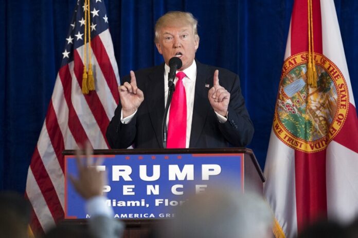 In this July 27, 2016, file photo, then Republican presidential candidate Donald Trump speaks at Trump National Doral in Florida. Photo: Evan Vucci / Associated Press In this July 27, 2016, file photo, then Republican presidential candidate Donald Trump speaks at Trump National Doral in Florida. Photo: Evan Vucci / Associated Press