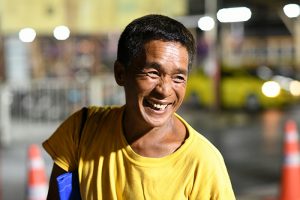 Boonrak Saengsawang on Friday at the Hua Lamphong Station.