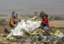 Preliminary Report Says Crew of Ethiopia Jet Followed Boeing Rules In this March 11, 2019, file photo, rescuers work at the scene of an Ethiopian Airlines flight crash near Bishoftu, Ethiopia. Photo: Mulugeta Ayene / Associated Press