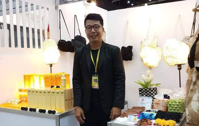 Kitisak Kajornpai with his products. Photo: Kitisak Kajornpai / Courtesy