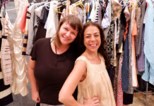 Bangkok Clothing Swap Makes Fashion Sustainable Jessica Teal and Carla Rivera at the Monday clothing swap event at The Home BKK.